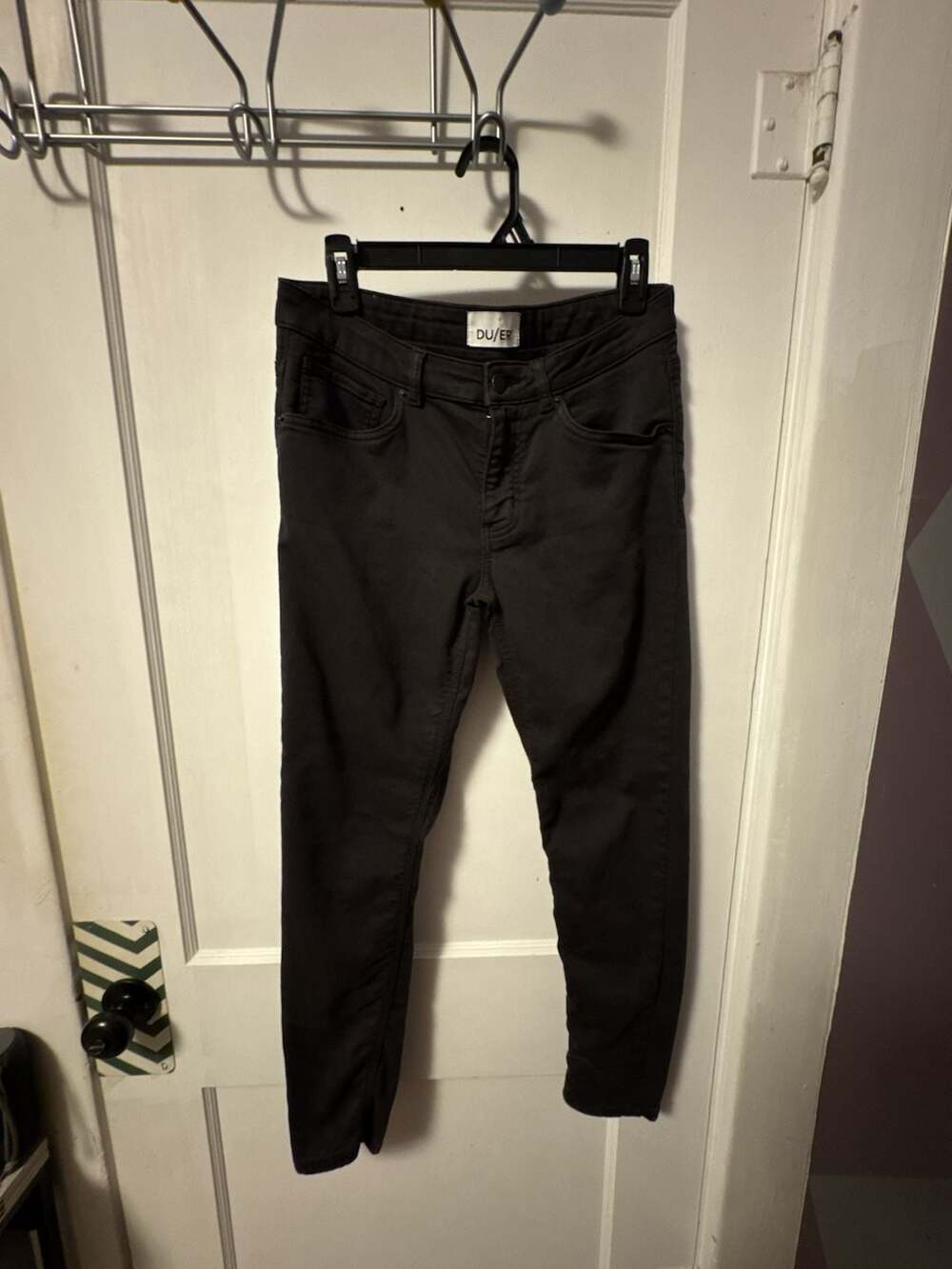 DU/ER Women’s Denim Jeans No Sweat Skinny WFNK1004 Black